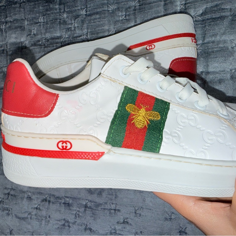 White shoes Gucci style size 39 - Picture 2 of 6